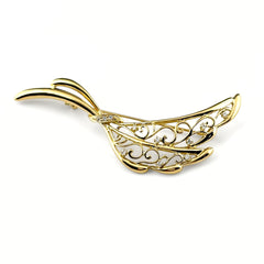 ミキモト メレダイヤ デザインブローチ ブローチ K18 ダイヤモンド レディース ブランドジュエリー 【中古】brjwl