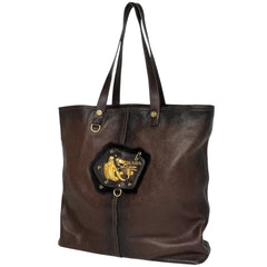 プラダ ロゴプレート トートバッグ トートバッグ レザー VA0669 レディース ブランドバッグ・小物 【中古】brbag