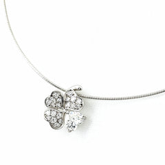 ミキモト クローバーモチーフ デザインネックレス ネックレス Pt950 K18 ダイヤモンド レディース ブランドジュエリー 【中古】brjwl