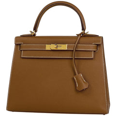 エルメス ケリー28cm ハンドバッグ ヴォーエプソン Y レディース ブランドバッグ・小物 【中古】brbag