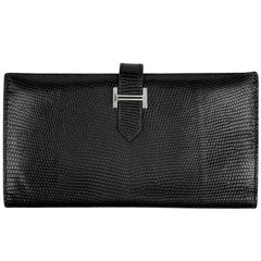 エルメス ベアン 長財布 リザード F レディース ブランドバッグ・小物 【中古】brbag