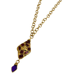 シャネル ココマーク カラーストーン ネックレス ネックレス GP レディース ブランドアクセサリー 【中古】bracc