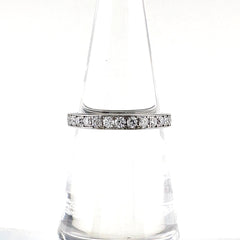 ヴァンドーム青山 メレダイヤ デザインリング リング 8.5号 Pt950 ダイヤモンド レディース ブランドジュエリー 【中古】brjwl