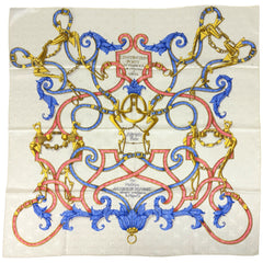 エルメス カレ90 Par Mefsire ANTOINE DE PLVVINEL スカーフ シルク レディース ブランドバッグ・小物 【中古】brbag