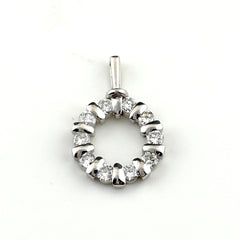 メレダイヤ デザインペンダントトップ ペンダントトップ Pt900 ダイヤモンド レディース ノンブランドジュエリー 【中古】nbjwl