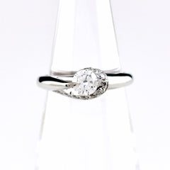 ダイヤモンド デザインリング リング 5号 Pt900 ダイヤモンド レディース ノンブランドジュエリー 【中古】nbjwl