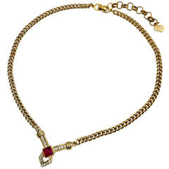 クリスチャンディオール ラインストーン ネックレス GP ラインストーン レディース ブランドアクセサリー 【中古】bracc