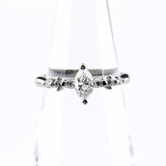 ダイヤモンド デザインリング リング 10号 Pt900 ダイヤモンド レディース ノンブランドジュエリー 【中古】nbjwl