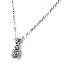 ミキモト しずくモチーフ デザインネックレス ネックレス K18 ダイヤモンド レディース ブランドジュエリー 【中古】brjwl