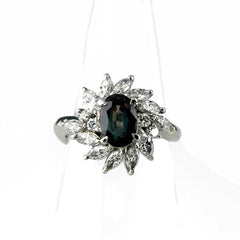 アレキサンドライト リング 7.5号 Pt900 1.18ct GIA鑑定書 ダイヤモンド レディース ノンブランドジュエリー 【中古】nbjwl