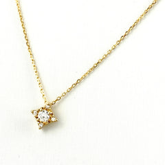 ヴァンドーム青山 メレダイヤ デザインネックレス ネックレス K18 ダイヤモンド レディース ブランドジュエリー 【中古】brjwl