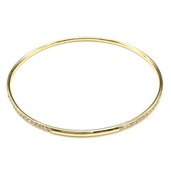 メレダイヤ デザインバングル ブレスレット K18 ダイヤモンド レディース ノンブランドジュエリー 【中古】nbjwl