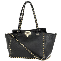 ヴァレンティノ・ガラヴァーニ ロックスタッズ ハンドバッグ ハンドバッグ レザー レディース ブランドバッグ・小物 【中古】brbag