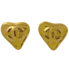 シャネル ココマーク ハートモチーフ イヤリング GP レディース ブランドアクセサリー 【中古】bracc