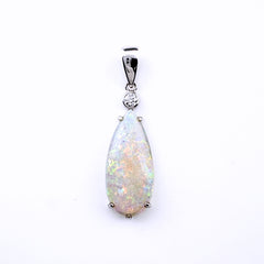 オパール ペンダントトップ ペンダントトップ K18 WG オパール レディース ノンブランドジュエリー 【中古】nbjwl