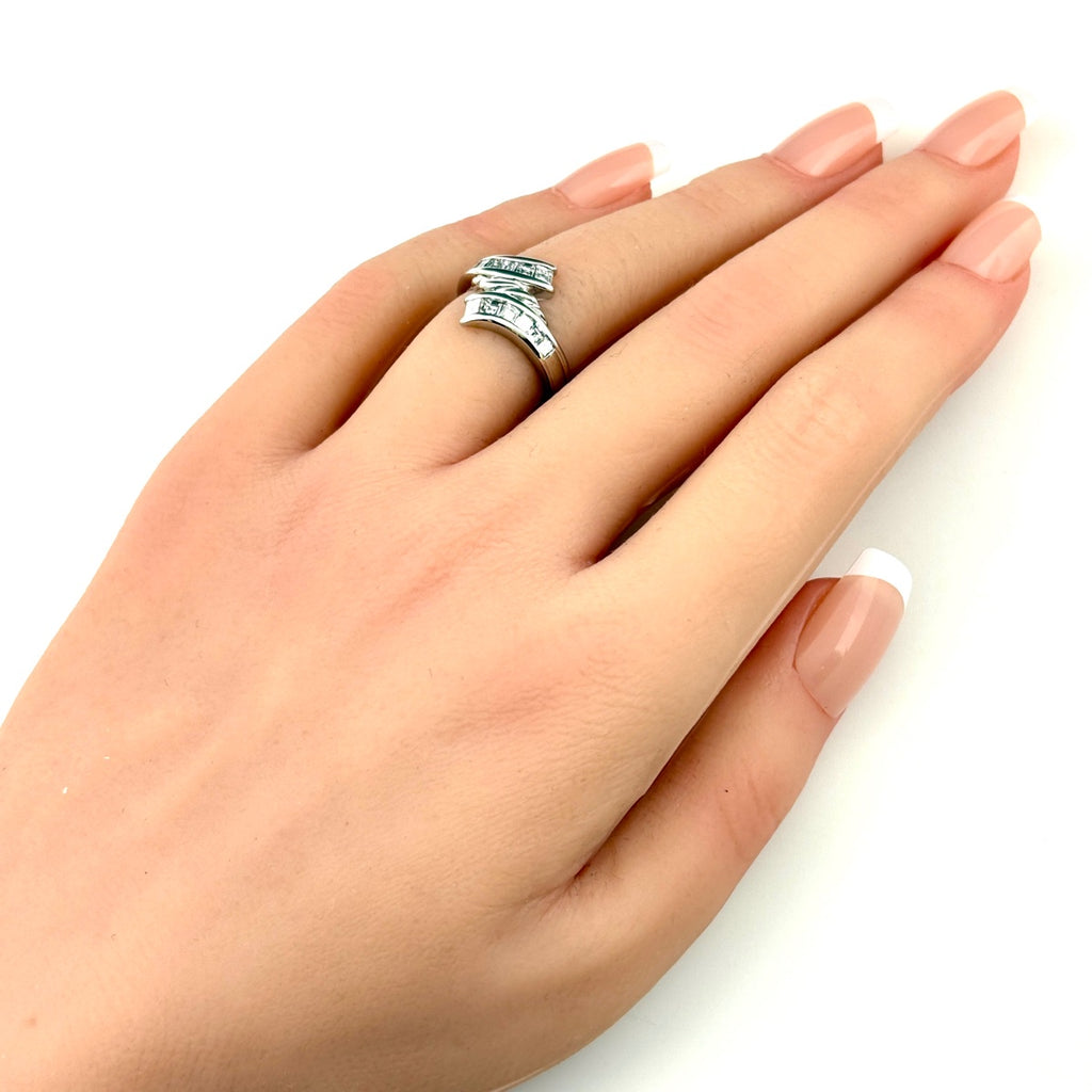 メレダイヤ デザインリング リング 12号 Pt900 ダイヤモンド