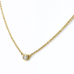 ティファニー バイザヤード ネックレス ネックレス 750 ダイヤモンド レディース ブランドジュエリー 【中古】brjwl