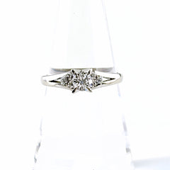 Pt850 ダイヤモンド リング 14.5号 0.29ct レディース ノンブランドジュエリー 中古 nbjwl