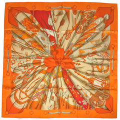 エルメス カレ90 Soleil de Soie スカーフ シルク レディース ブランドバッグ・小物 【中古】brbag