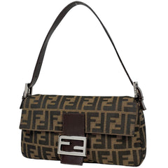 フェンディ ズッカ柄 マンマバゲット ショルダーバッグ キャンバス 26424 レディース ブランドバッグ・小物 【中古】brbag