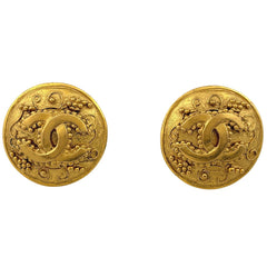 シャネル ココマーク ラウンド イヤリング GP レディース ブランドアクセサリー 【中古】bracc