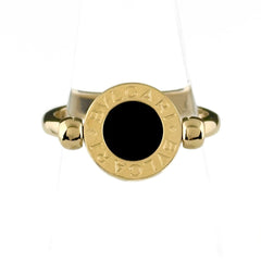 ブルガリ ブルガリブルガリ フリップ リング リング 11.5号 750 オニキス 珊瑚 レディース ブランドジュエリー 【中古】brjwl