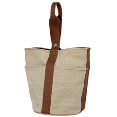 エルメス サクソーMM ハンドバッグ トワルアッシュ レディース ブランドバッグ・小物 【中古】brbag