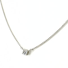 ダイヤモンド ネックレス Pt850 ダイヤモンド レディース ノンブランドジュエリー 【中古】nbjwl