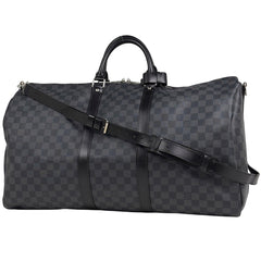 ルイ・ヴィトン キーポル バンドリエール55 ボストンバッグ ダミエグラフィット N41413 メンズ ブランドバッグ・小物 【中古】brbag