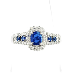 アウイナイト デザインリング リング 13号 Pt900 アウイナイト ダイヤモンド レディース ノンブランドジュエリー 【中古】nbjwl