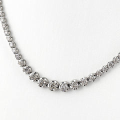 メレダイヤ デザインネックレス ネックレス K18 WG ダイヤモンド レディース ノンブランドジュエリー 【中古】nbjwl