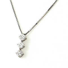 メレダイヤ デザインネックレス ネックレス Pt900 Pt850 ダイヤモンド レディース ノンブランドジュエリー 【中古】nbjwl