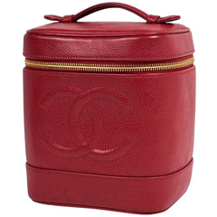 シャネル ココマーク バニティバッグ 化粧ポーチ キャビアスキン A01998 レディース ブランドバッグ・小物 【中古】brbag