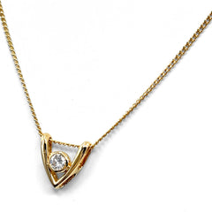 メレダイヤ デザインネックレス ネックレス 750 K18 ダイヤモンド レディース ノンブランドジュエリー 【中古】nbjwl