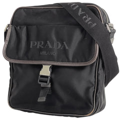 プラダ ロゴプレート ショルダーバッグ テスートナイロン VA0950 レディース ブランドバッグ・小物 【中古】brbag