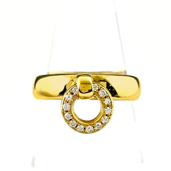 ティファニー ドアノック リング リング 13.5号 750 ダイヤモンド レディース ブランドジュエリー 【中古】brjwl