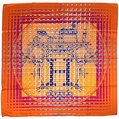 エルメス カレ90 24 FAUBOURG SECONDE スカーフ シルク レディース ブランドバッグ・小物 【中古】brbag