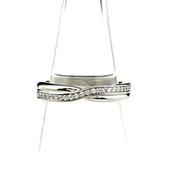 ハリーウィンストン ワンロウリング リング 6号 Pt950 ダイヤモンド レディース ブランドジュエリー 【中古】brjwl