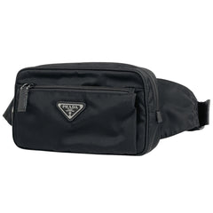 プラダ ロゴプレート ウエストバッグ ボディバッグ テスートナイロン 2VL977 レディース ブランドバッグ・小物 【中古】brbag