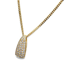 ダイヤモンド ネックレス 750 K18 レディース ノンブランドジュエリー 【中古】nbjwl