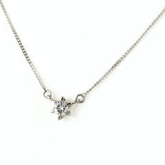 ダイヤモンド デザインネックレス ネックレス Pt900 Pt850 ダイヤモンド レディース ノンブランドジュエリー 【中古】nbjwl