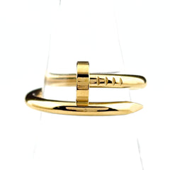 カルティエ ジュストアンクルリング リング 15.5号 750 ダイヤモンド レディース ブランドジュエリー 【中古】brjwl