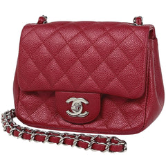 シャネル ミニ マトラッセ シングルフラップ チェーン ショルダーバッグ ショルダーバッグ キャビアスキン レディース ブランドバッグ・小物 【中古】brbag