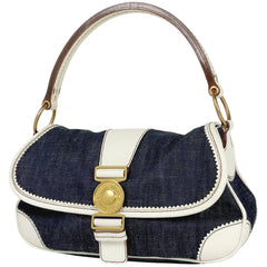 ミュウ ミュウ ロゴ ショルダーバッグ キャンバス レディース ブランドバッグ・小物 【中古】brbag
