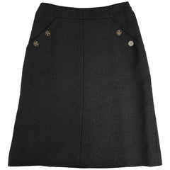 シャネル ロゴボタン スカート ボトムス スカート ウール ナイロン レディース ブランドアパレル 【中古】brapp