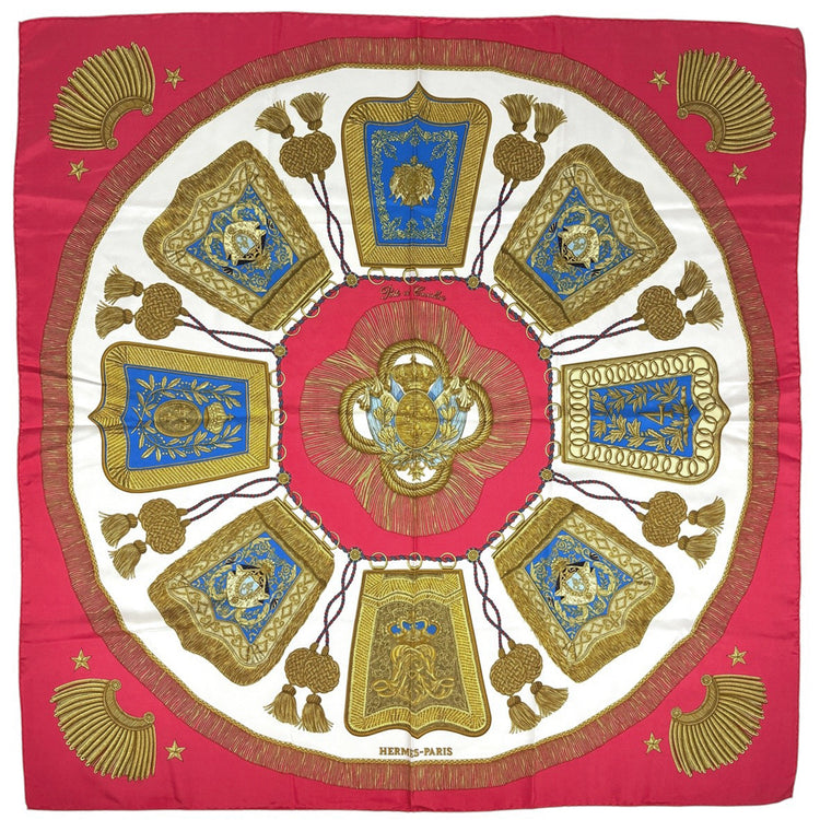 エルメス カレ90 Poste et Cavalerie スカーフ シルク レディース ブランドバッグ・小物 【中古】brbag