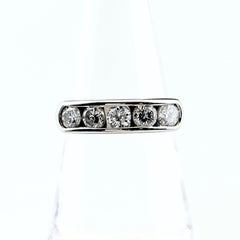 メレダイヤ デザインリング リング 14号 Pt900 ダイヤモンド レディース ノンブランドジュエリー 【中古】nbjwl