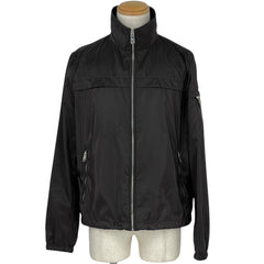 プラダ ロゴプレート ナイロンジャケット アウター ナイロンジャケット メンズ ブランドアパレル 【中古】brapp