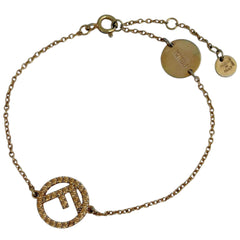 フェンディ エフイズ ラインストーン ブレスレット GP レディース ブランドアクセサリー 【中古】bracc