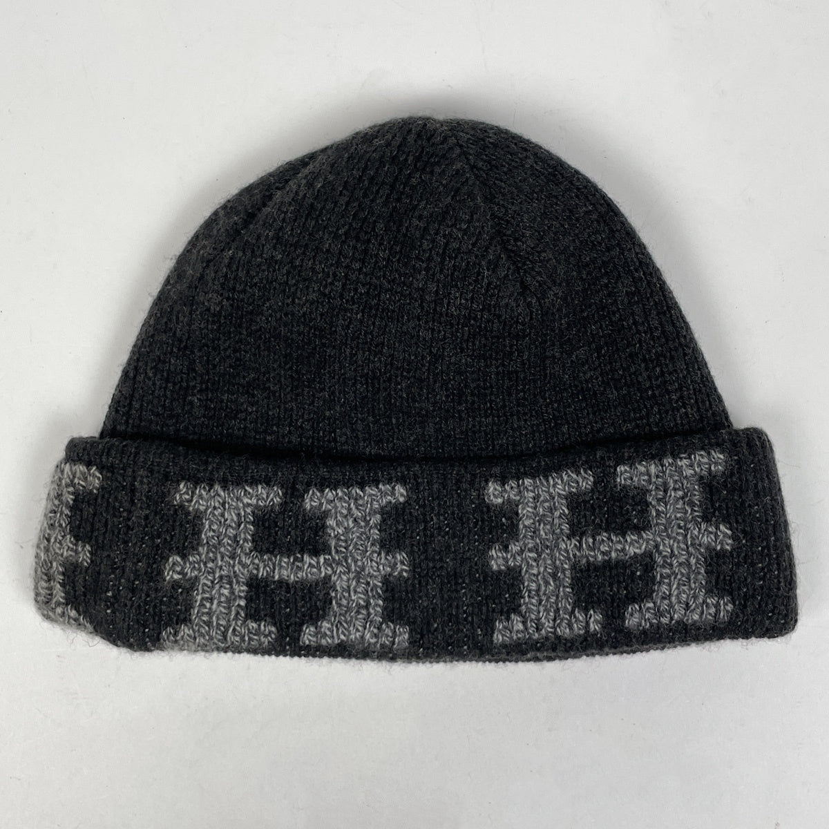 エルメス Hロゴ ニットキャップ 帽子 カシミヤ レディース ブランド